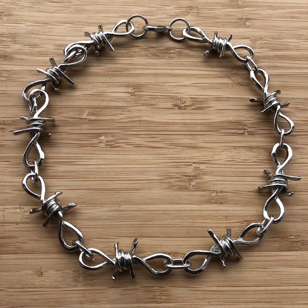 Barbed wire unisex necklace - Picture 5 of 5